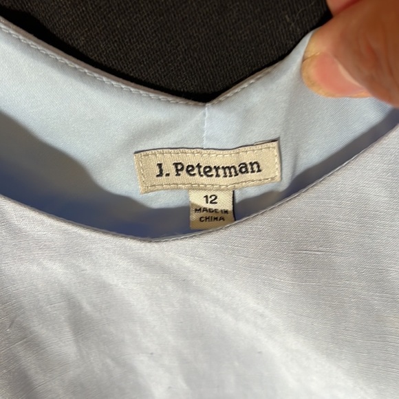 J.Peterman dress silk/linen blend fit n flare 12 - Picture 3 of 5